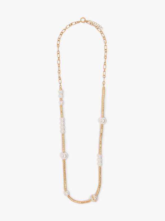 Long Necklace With Pearls