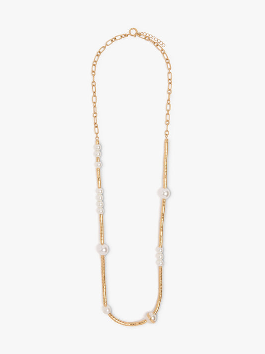 Long Necklace With Pearls