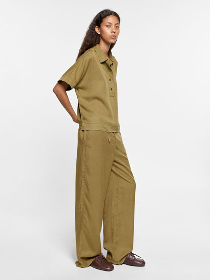 Blouse With 100% Lyocell Collar