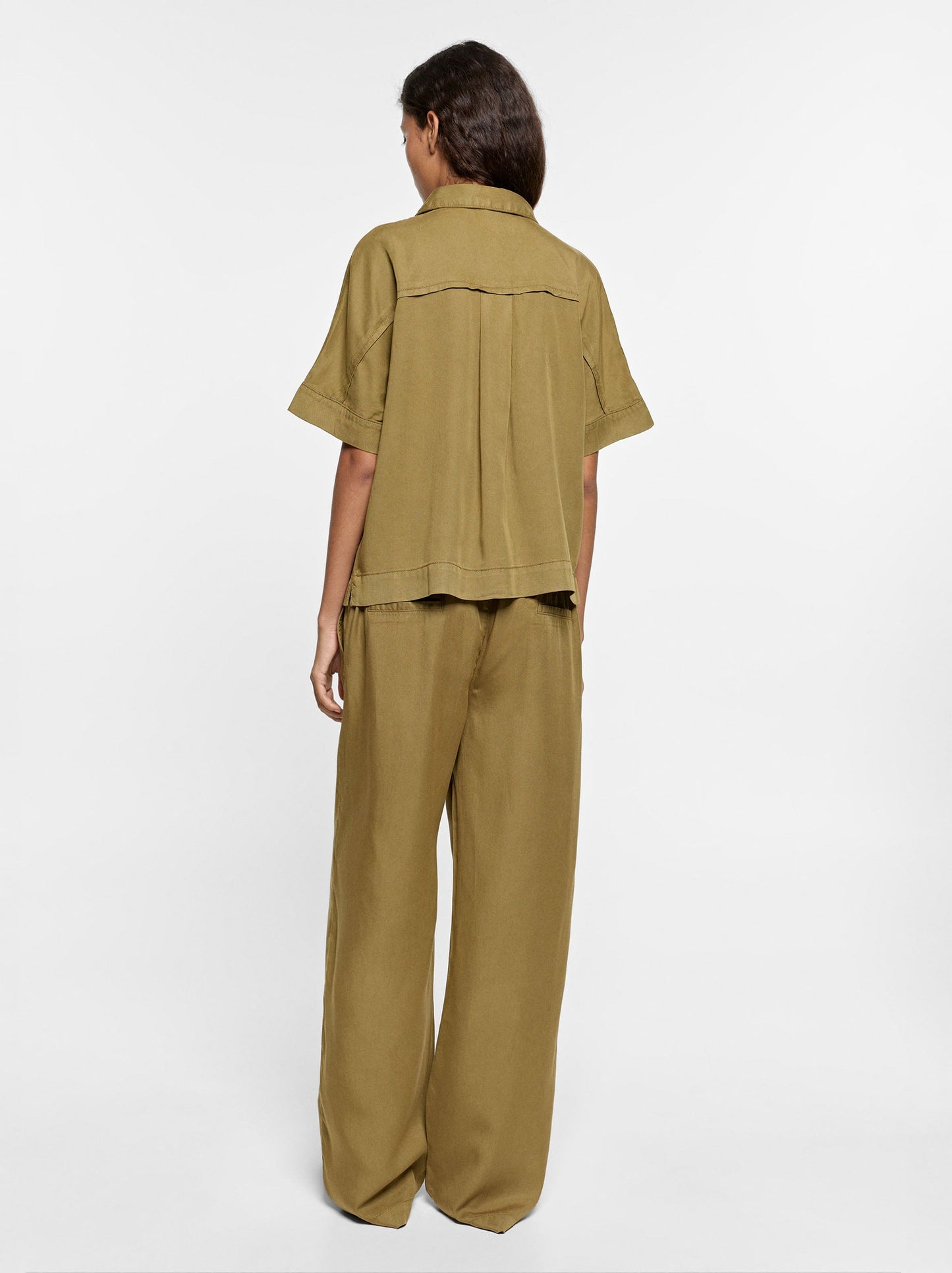 Blouse With 100% Lyocell Collar