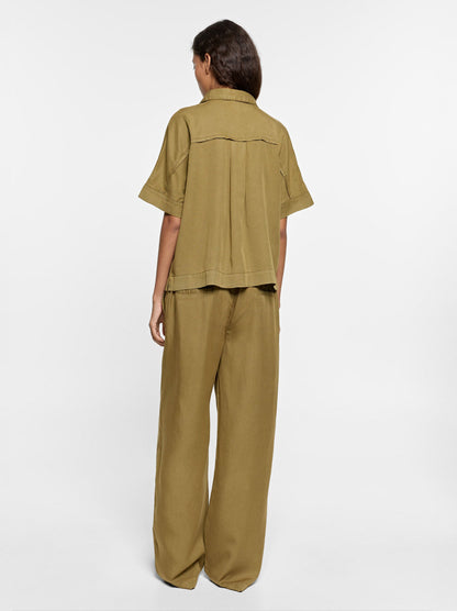 Blouse With 100% Lyocell Collar