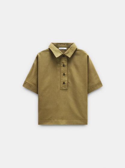 Blouse With 100% Lyocell Collar