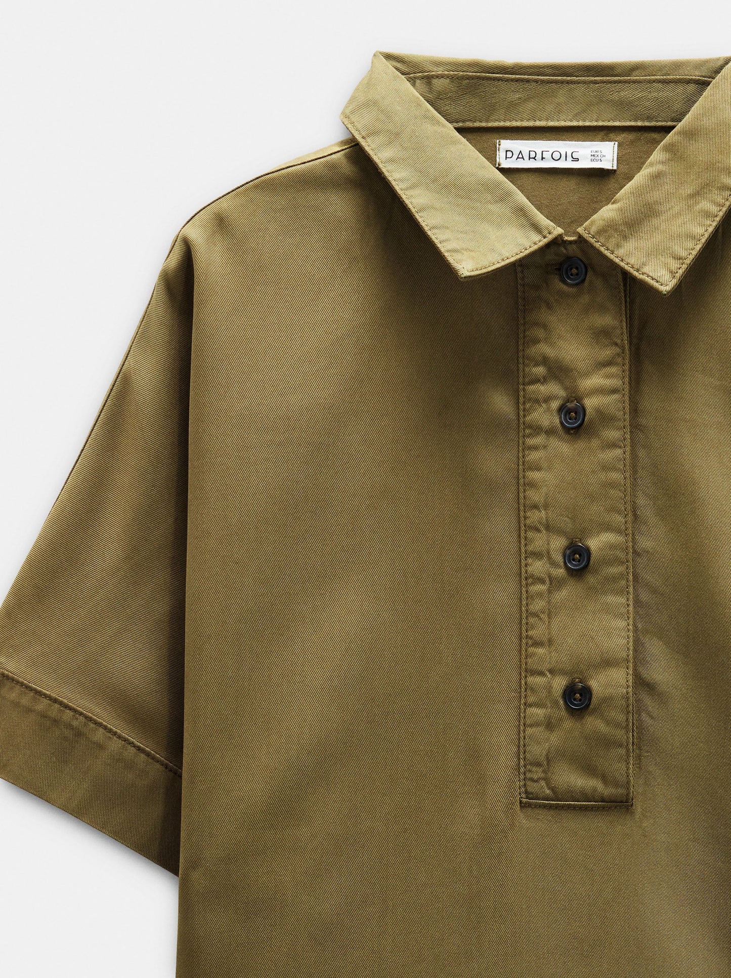 Blouse With 100% Lyocell Collar