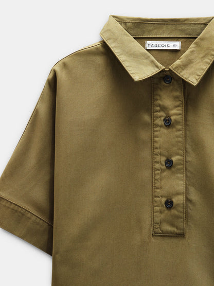 Blouse With 100% Lyocell Collar