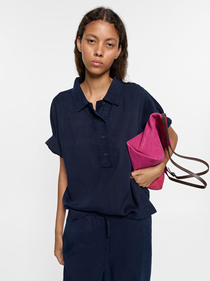 Blouse With 100% Lyocell Collar