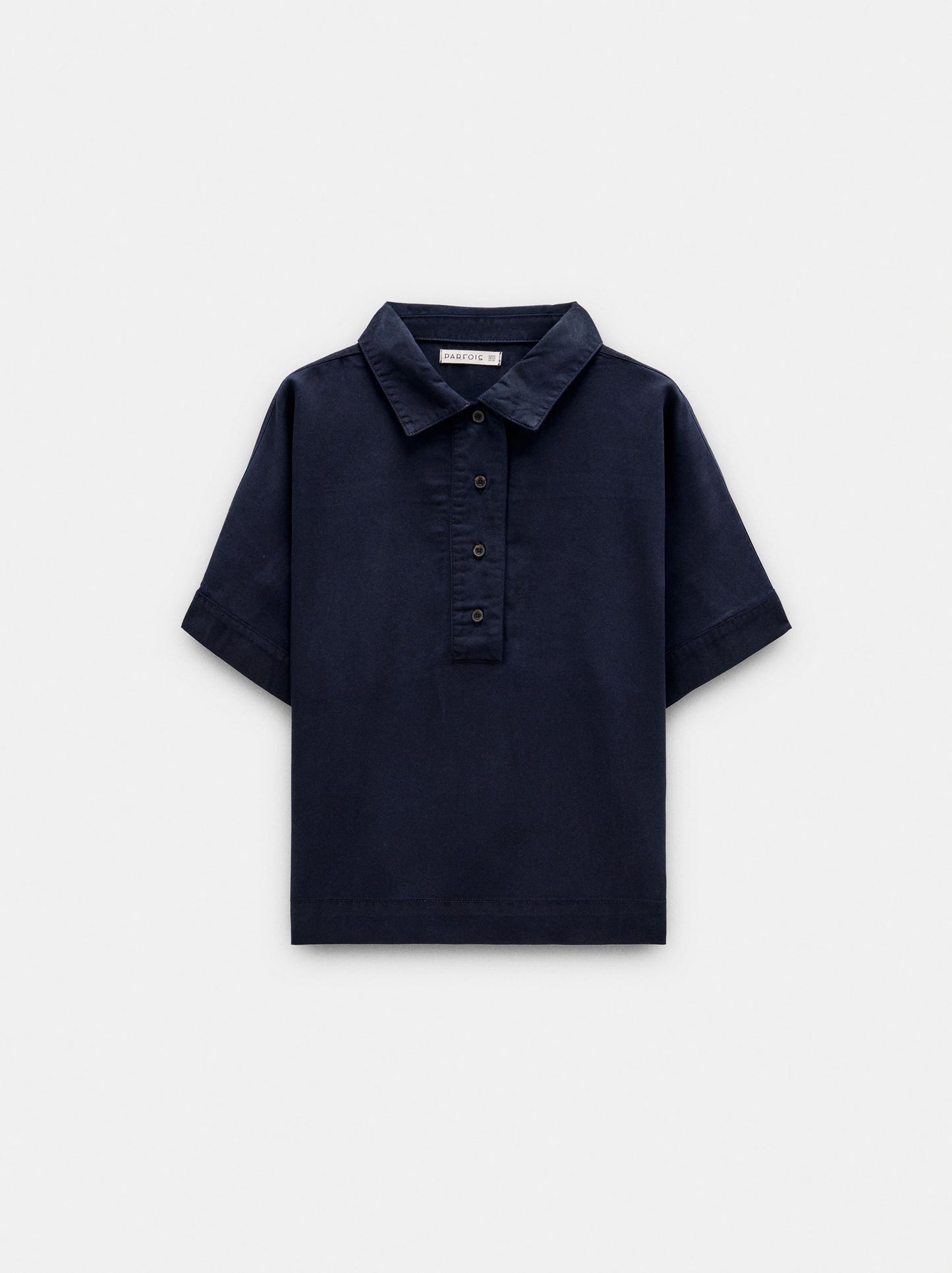 Blouse With 100% Lyocell Collar