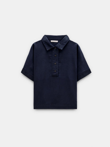 Blouse With 100% Lyocell Collar