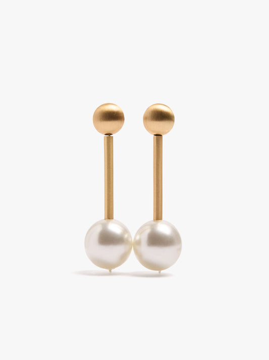 Pearl Bar Earrings