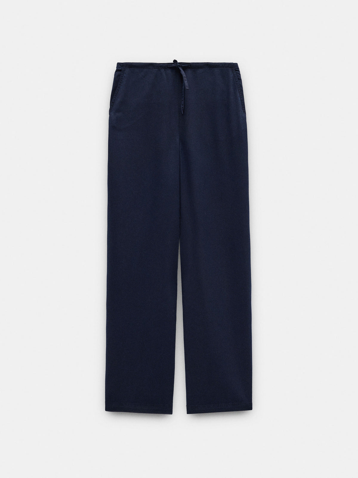 100% Lyocell Trousers With Adjustable Drawstring