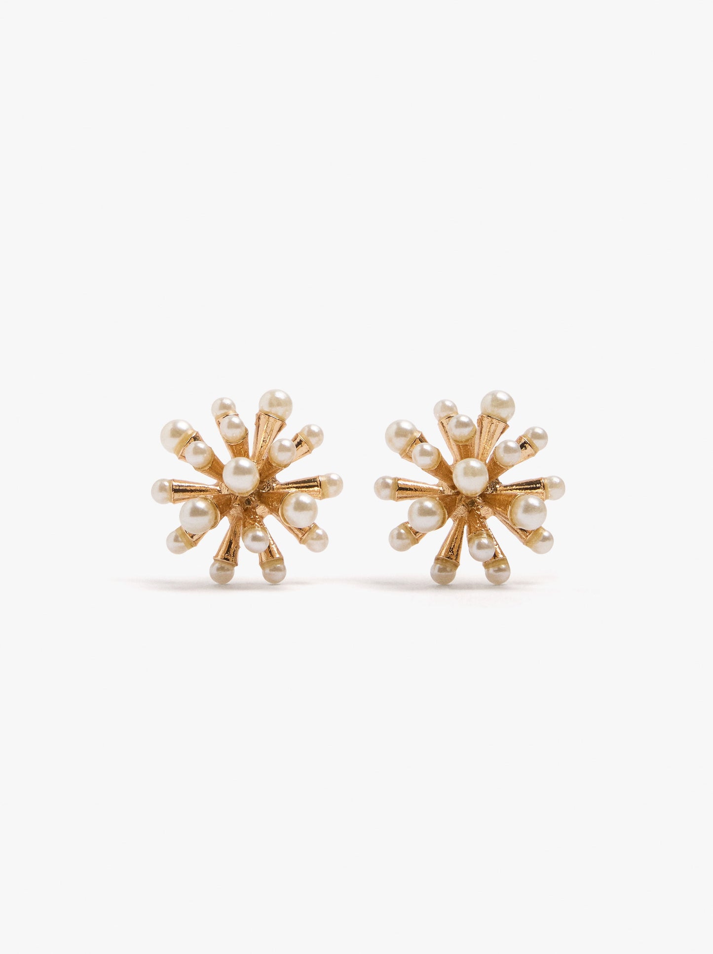 Sea Urchin Earrings With Pearls