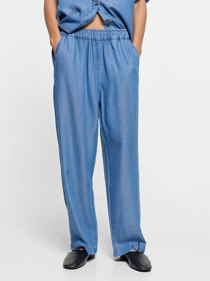 Trousers With Elastic Waist 100% Lyocell