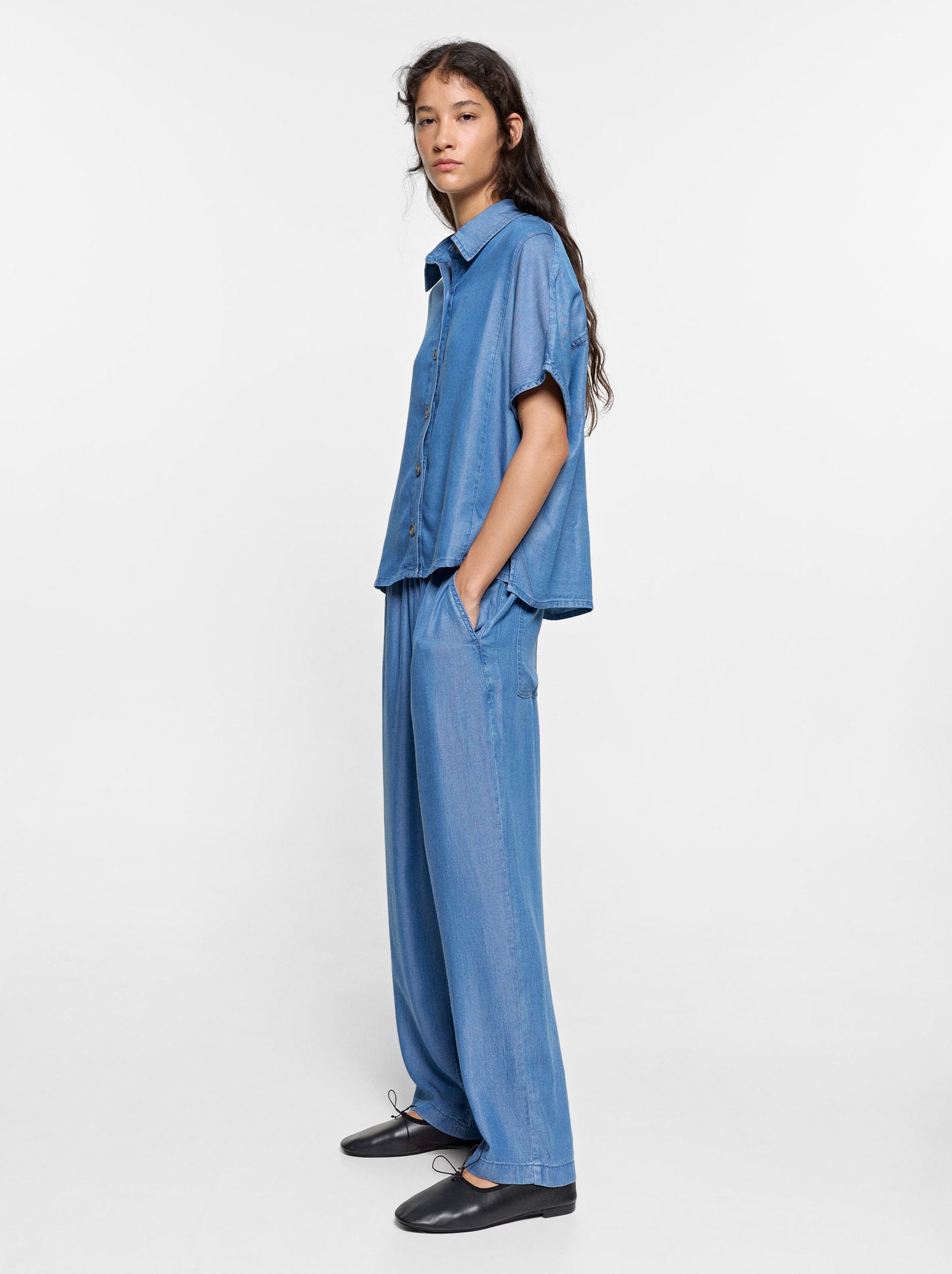 Trousers With Elastic Waist 100% Lyocell