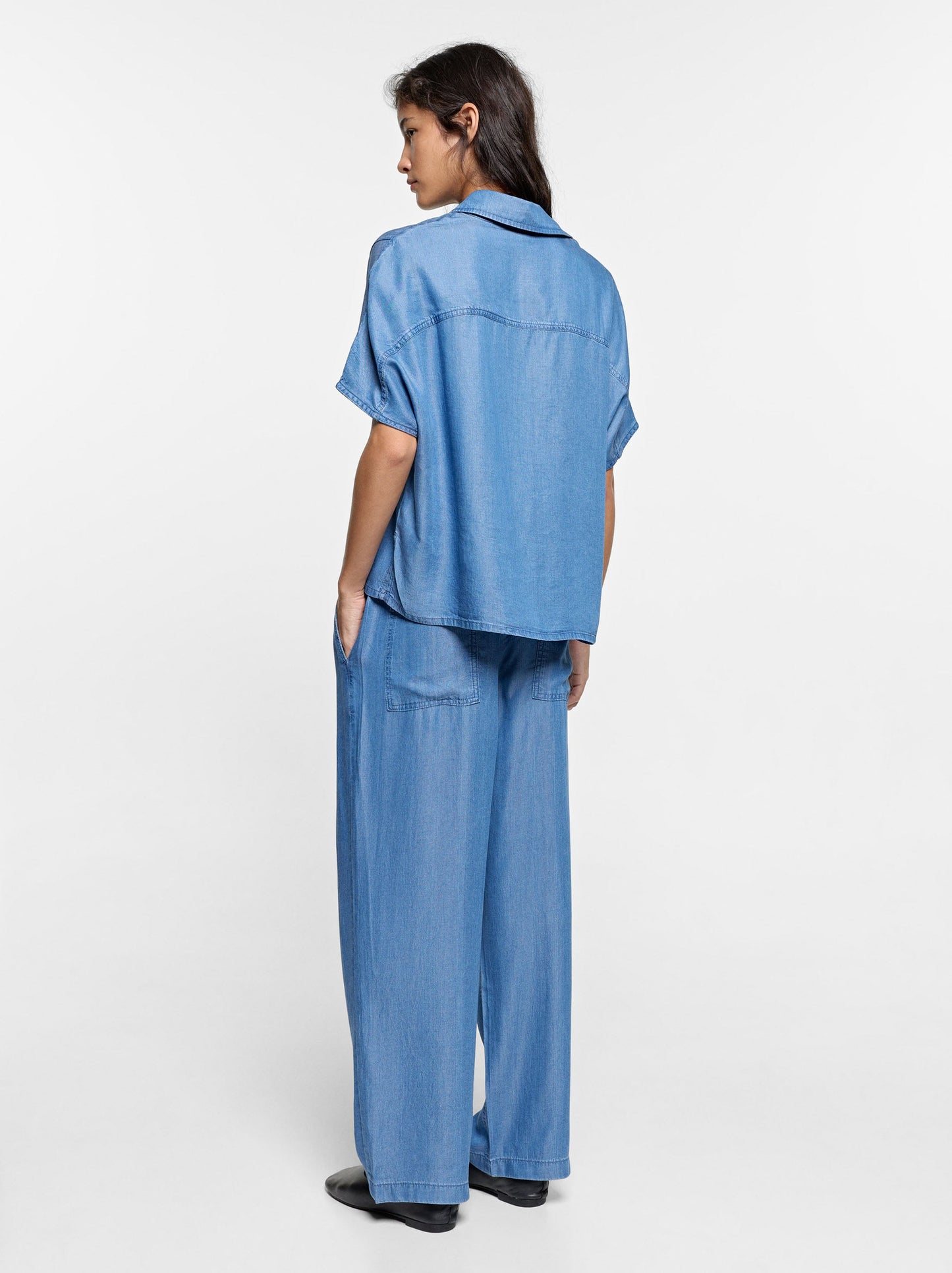 Trousers With Elastic Waist 100% Lyocell