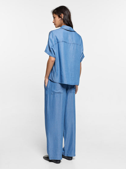 Trousers With Elastic Waist 100% Lyocell