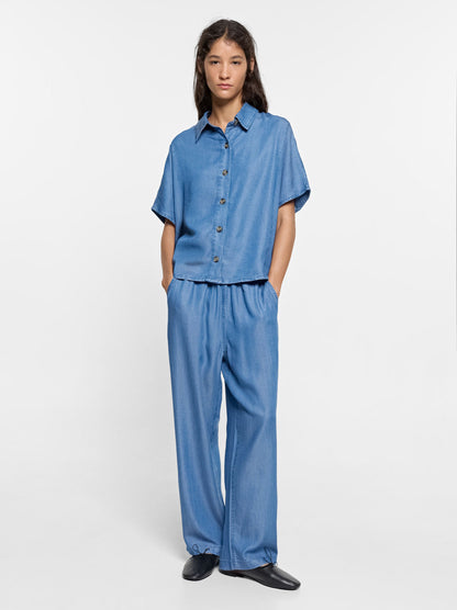 Trousers With Elastic Waist 100% Lyocell