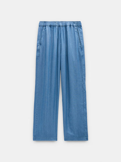 Trousers With Elastic Waist 100% Lyocell
