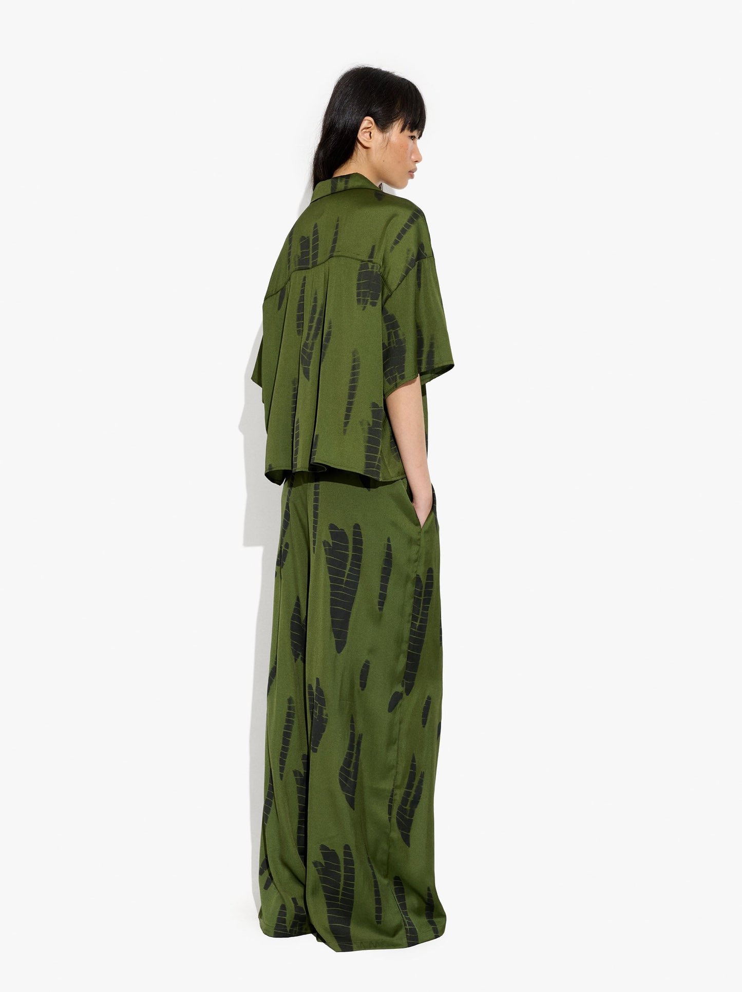 Printed Trousers With Adjustable Drawstring