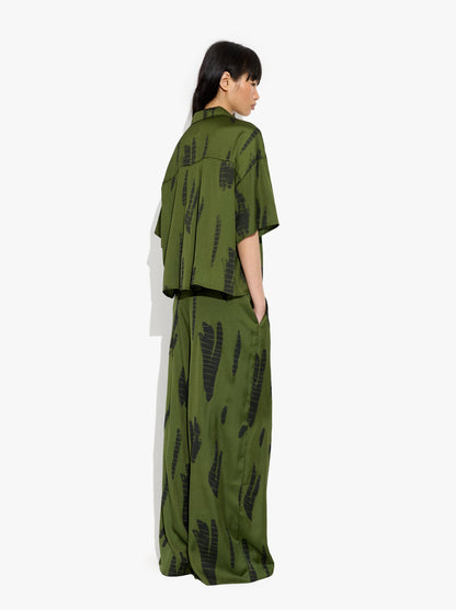 Printed Trousers With Adjustable Drawstring