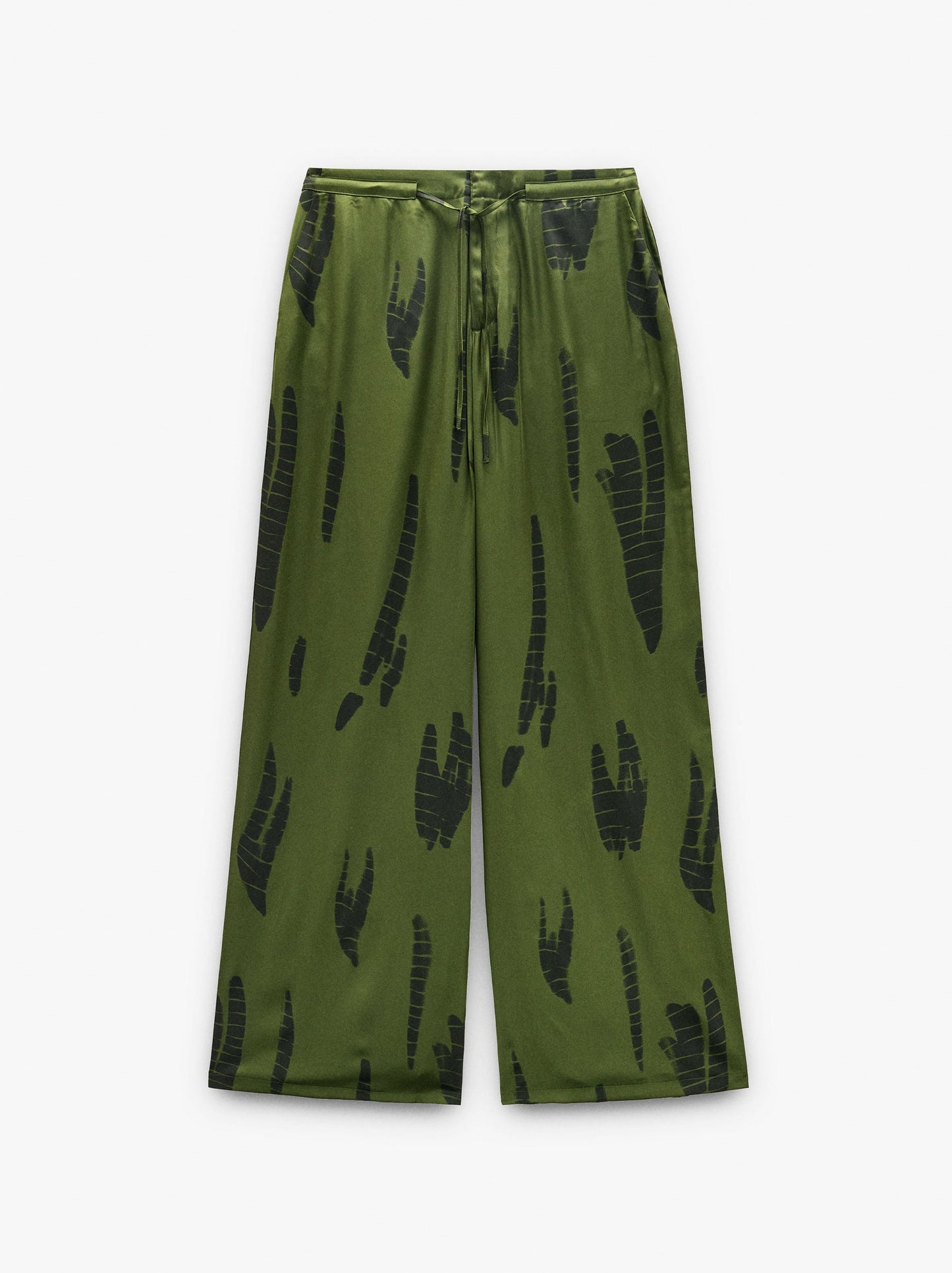 Printed Trousers With Adjustable Drawstring