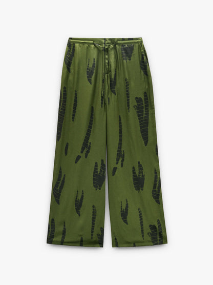 Printed Trousers With Adjustable Drawstring