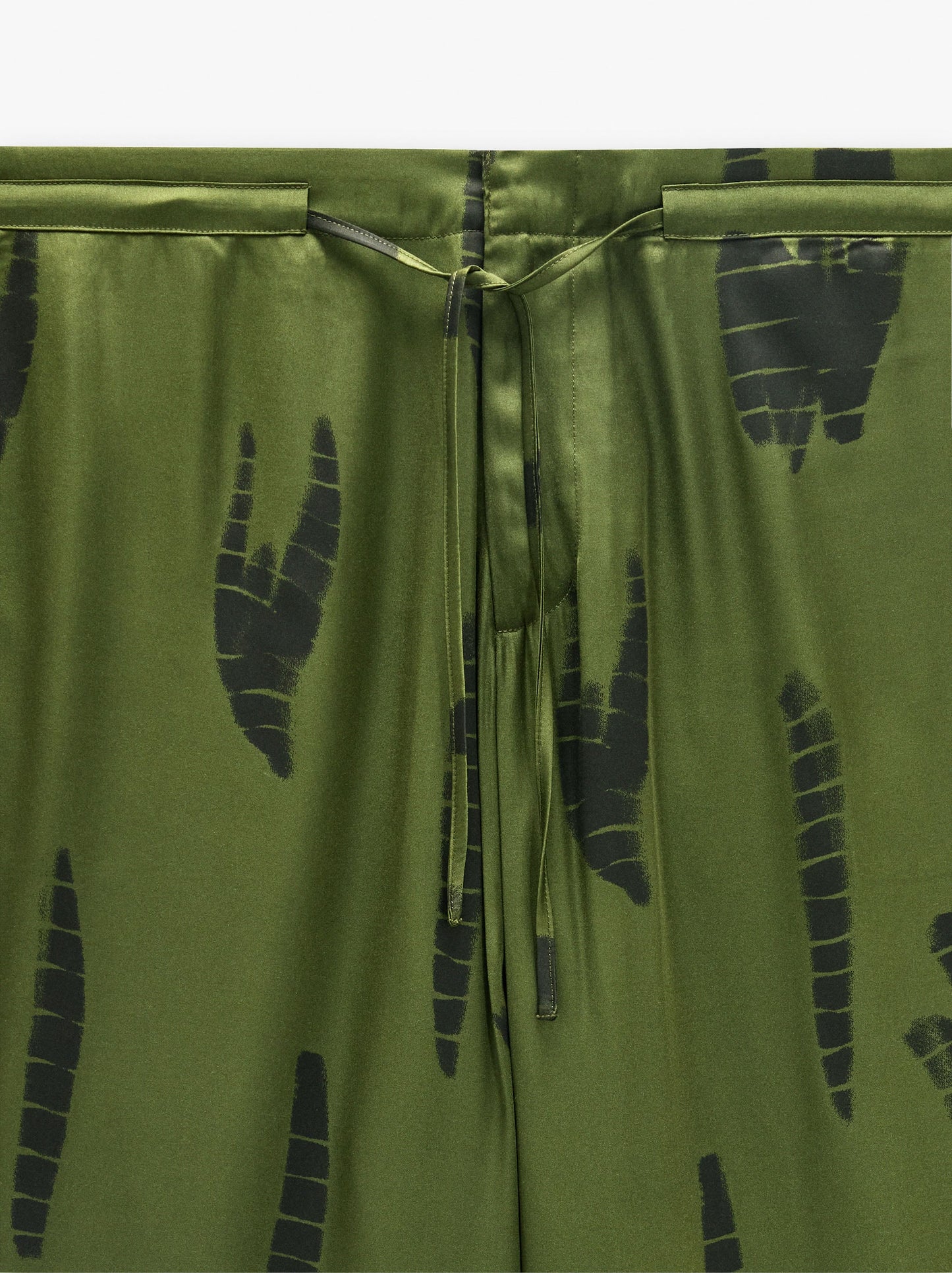 Printed Trousers With Adjustable Drawstring