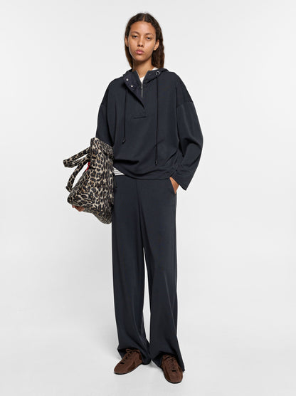 Loose-Fitting Trousers With Elastic Waistband Soft Touch