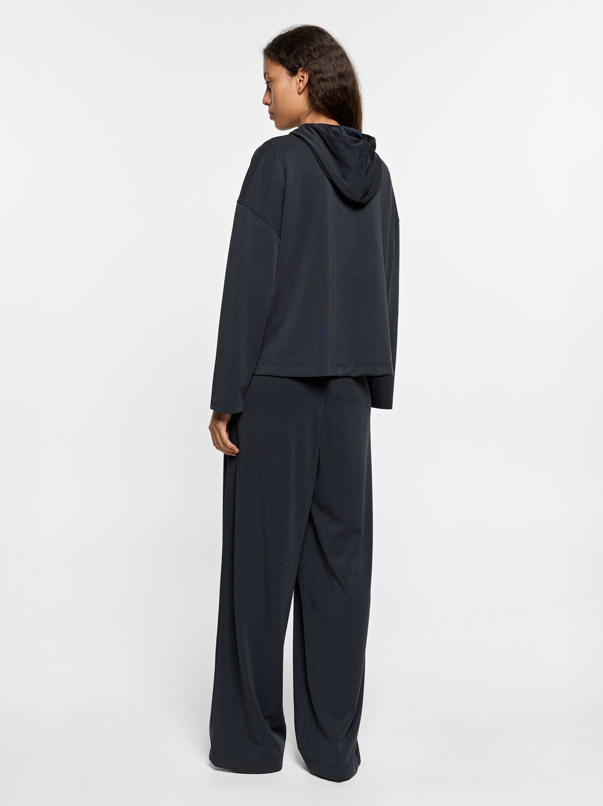 Loose-Fitting Trousers With Elastic Waistband Soft Touch