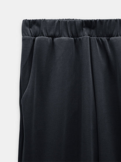 Loose-Fitting Trousers With Elastic Waistband Soft Touch