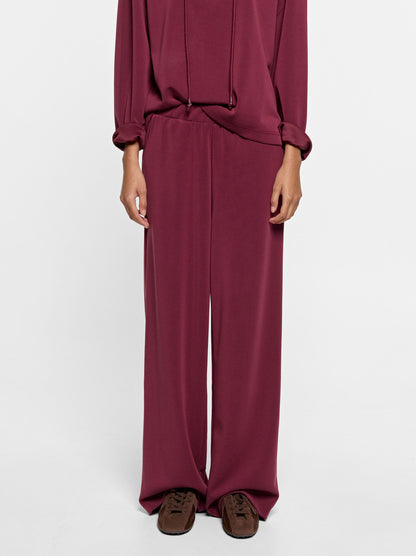 Loose-Fitting Trousers With Elastic Waistband Soft Touch