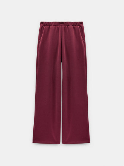Loose-Fitting Trousers With Elastic Waistband Soft Touch