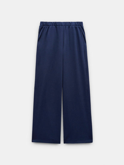 Loose-Fitting Trousers With Elastic Waistband Soft Touch