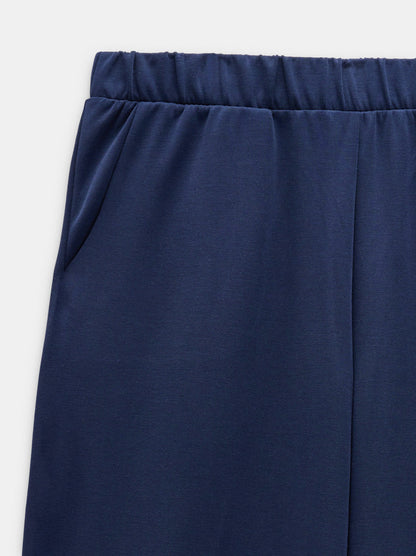 Loose-Fitting Trousers With Elastic Waistband Soft Touch
