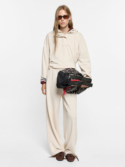 Loose-Fitting Trousers With Elastic Waistband Soft Touch