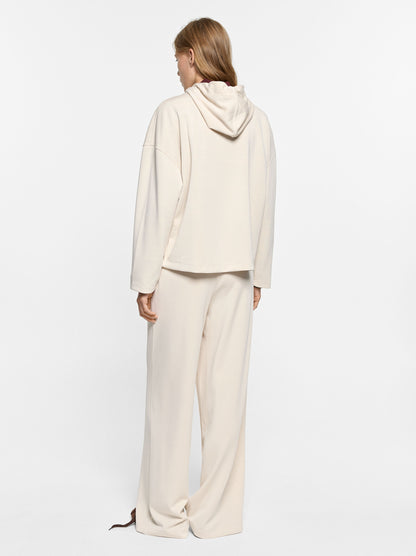 Loose-Fitting Trousers With Elastic Waistband Soft Touch