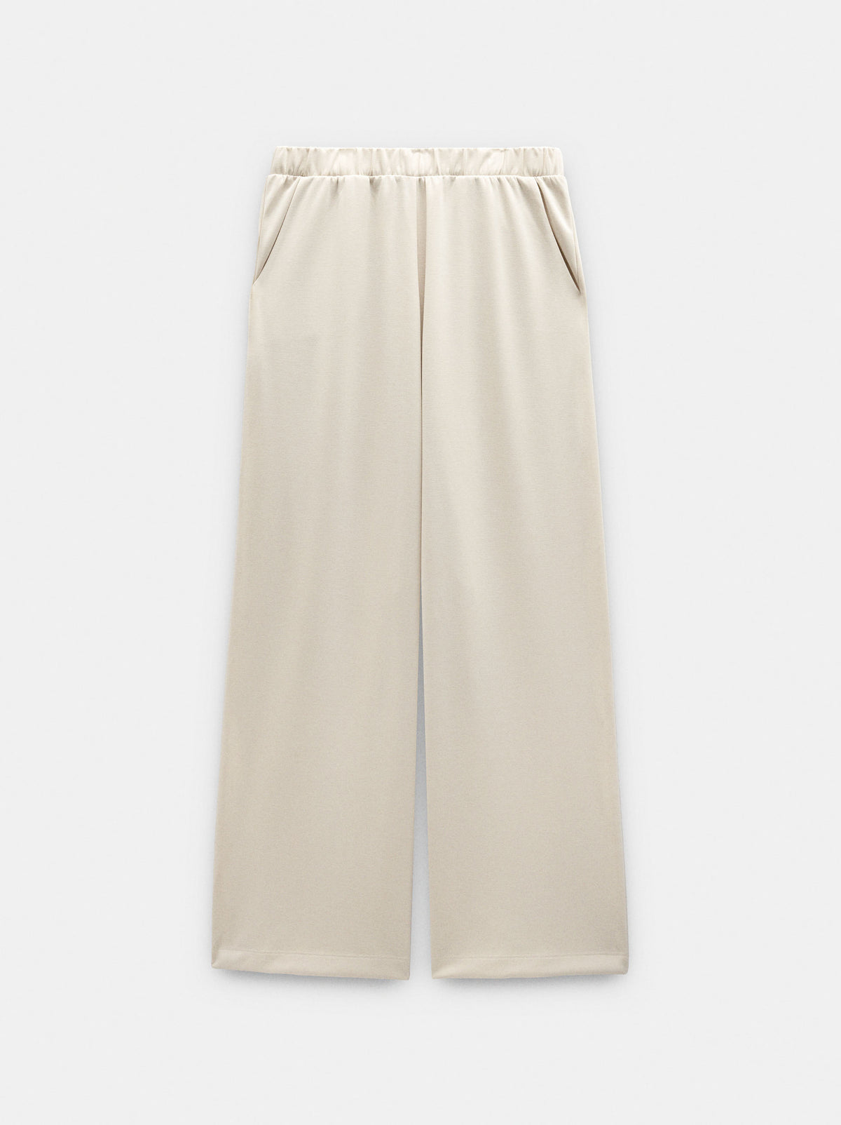 Loose-Fitting Trousers With Elastic Waistband Soft Touch