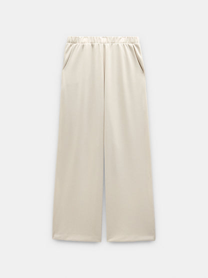 Loose-Fitting Trousers With Elastic Waistband Soft Touch