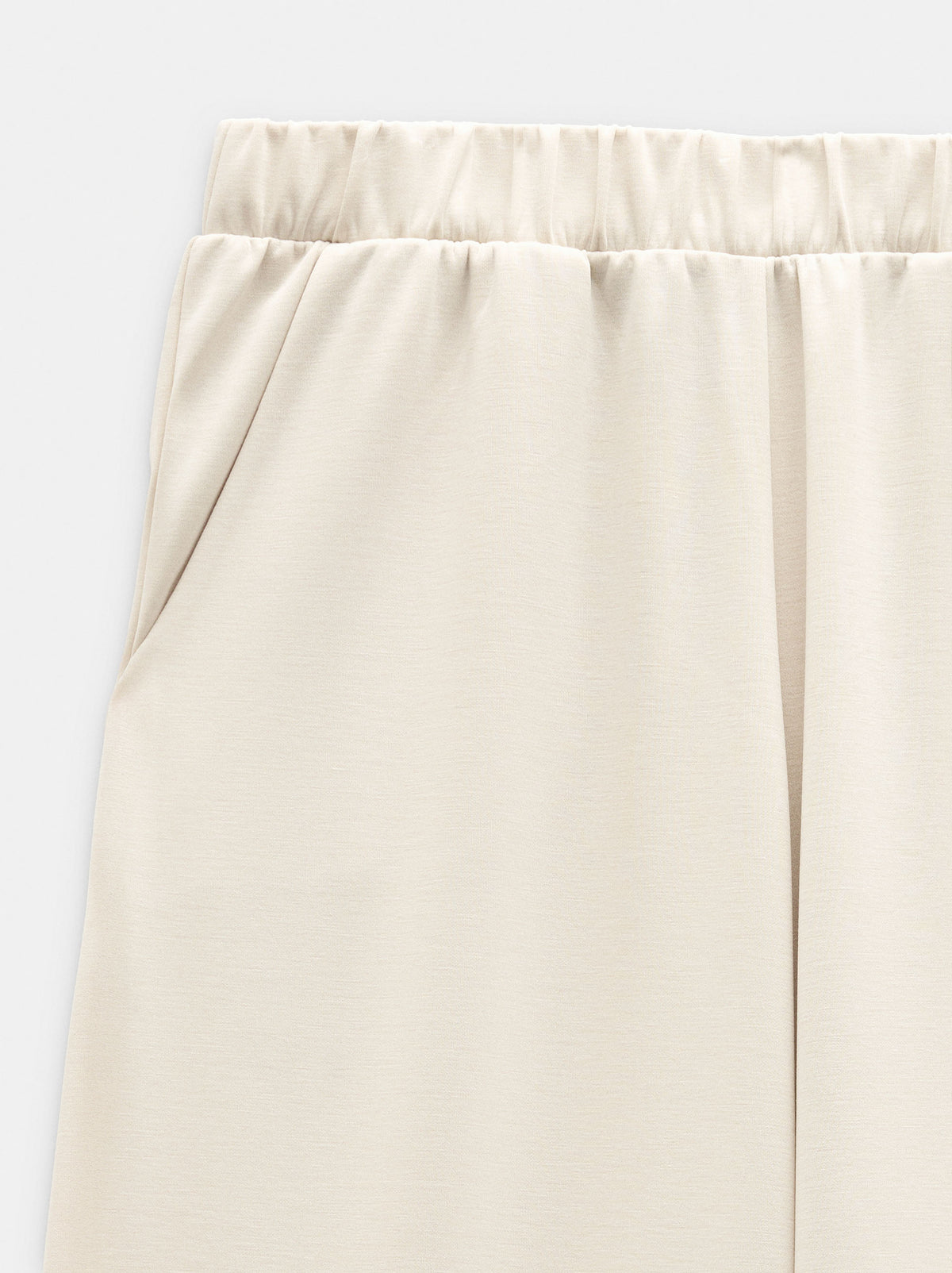 Loose-Fitting Trousers With Elastic Waistband Soft Touch