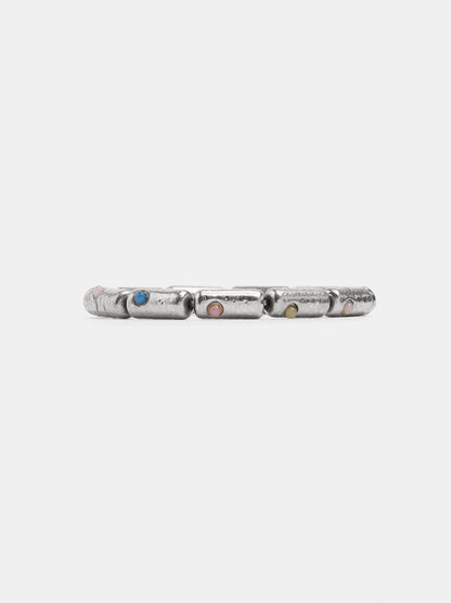 Elastic Bracelet With Bars And Half-Spheres