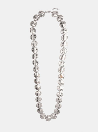 Long Necklace With Flat Discs