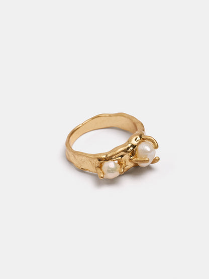 Ring With Freshwater Pearl
