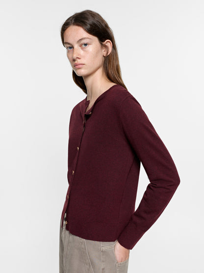 Knit Cardigan With Half-Moon Buttons