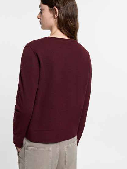 Knit Cardigan With Half-Moon Buttons