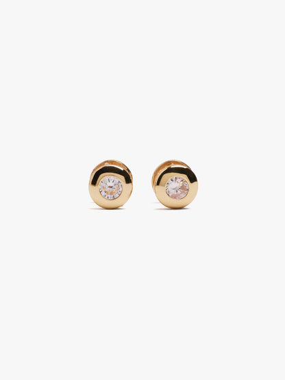 Round Zirconia Earrings