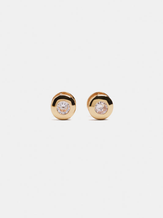 Round Zirconia Earrings