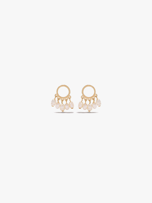 Freshwater Pearl Hoop Earrings