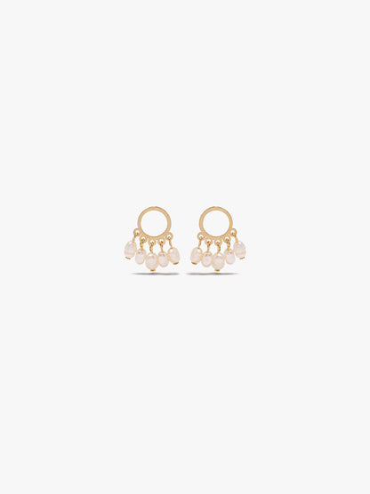 Freshwater Pearl Hoop Earrings