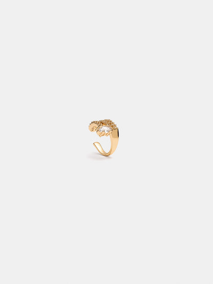 Triple-Effect Ear Cuff With Cubic Zirconia