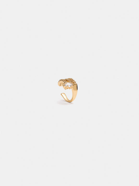 Triple-Effect Ear Cuff With Cubic Zirconia