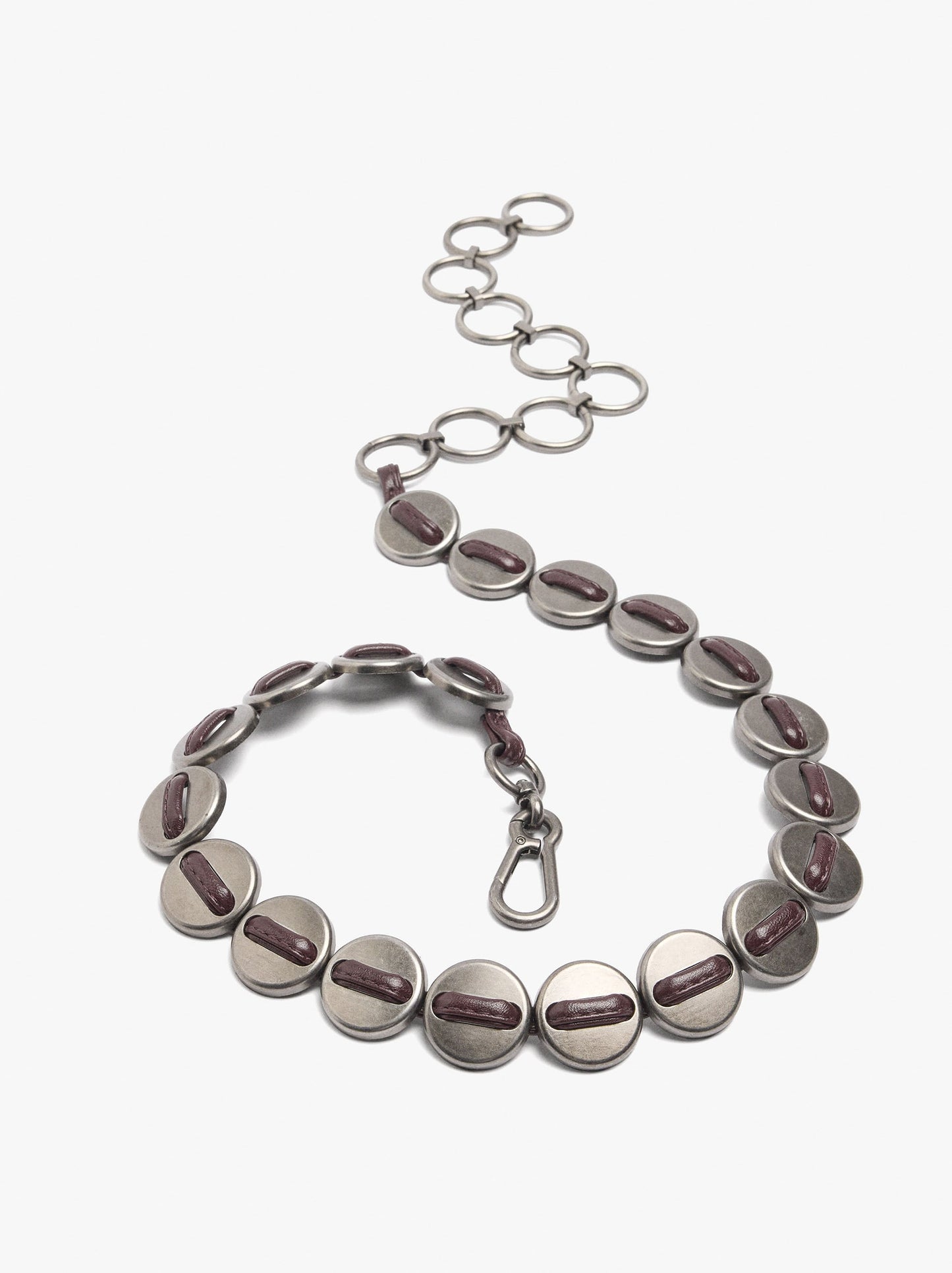 Belt With Metal Discs