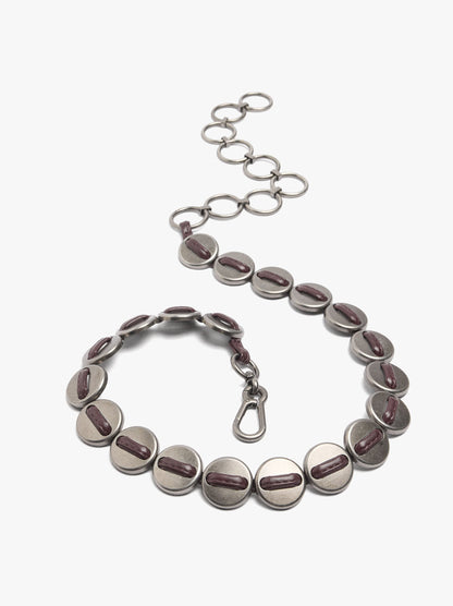 Belt With Metal Discs